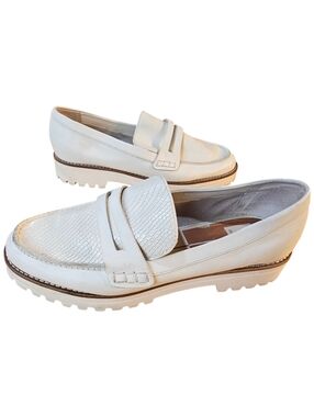 ✨ Dolce Vita Penny Loafers – White Leather | Size 10 | Anthropologie ✨